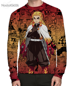 Camisa Manga Longa Kyojuro Rengoku Mangá