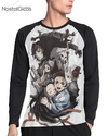 Camisa Manga Longa Raglan Demon Slayer Estampa Total MOD.2