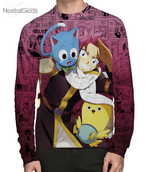 Camisa Exclusiva Natsu Dragneel - Fairy Tail Mangá