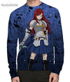 Camisa Manga Longa Erza Scarlet Mangá - V.2