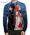 Camisa Manga Longa Kirito e Asuna Mangá - V.4