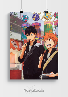 Poster Kageyama Tobio e Hinata Shoyo - Haikyuu