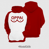 Moletom Oppai Vermelho Estampa Total Frente e Costas - comprar online