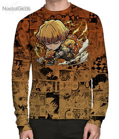 Camisa Manga Longa Zenitsu Agatsuma Mangá - V.2