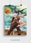 Poster Bell Cranel e Hestia - DanMachi