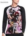 Camisa Manga Longa Raglan High School DxD Estampa Total