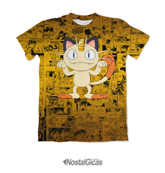 Camisa Exclusiva Meowth - Pokémon Mangá