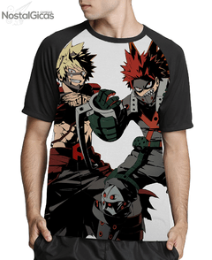 Camisa Raglan Kirishima e Bakugou Inverso