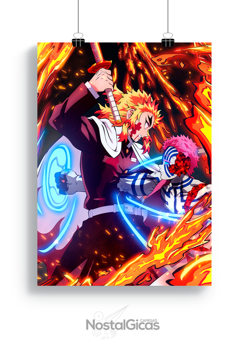 Capa de Celular - Kyojuro Rengoku vs. Akaza