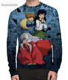 Camisa Manga Longa InuYasha, Kagome Higurashi e Shippo Mangá