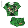 Kit Feminino Cropped + Short Tsuyu Asui - Boku no Hero Academia