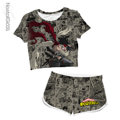 Kit Feminino Cropped + Short Stain - Boku no Hero Academia