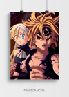 Poster Meliodas e Elizabeth - Nanatsu no Taizai