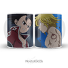 Caneca Nanatsu no Taizai - Zeldris vs Meliodas