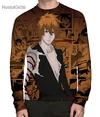 Camisa Manga Longa Ichigo Kurosaki Mangá - V.3