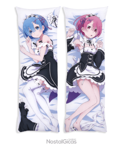 Dakimakura Rem e Ram Re:Zero (Travesseiro de Abraçar)