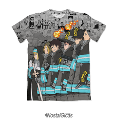 Camisa Exclusiva 8ª Brigada Fire Force Mangá