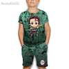 Kit Infantil Camisa + Short Tanjiro Kamado Chibi