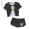 Kit Feminino Cropped + Short Manjiro Sano - Tokyo Revengers