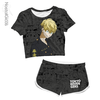 Kit Feminino Cropped + Short Chifuyu Matsuno - Tokyo Revengers