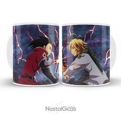 Caneca Nanatsu no Taizai - Zeldris x Meliodas