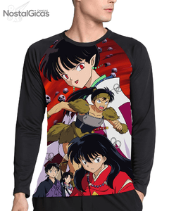 Camisa Manga Longa Raglan InuYasha Estampa Total MOD.2