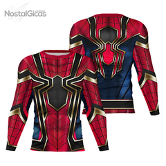 Camisa Manga Longa Uniforme Spider de Ferro