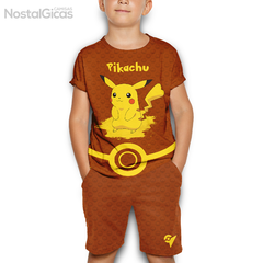 Kit Infantil Camisa + Short Pikachu