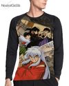 Camisa Manga Longa Raglan InuYasha Estampa Total MOD.3