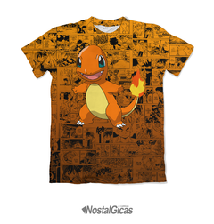 Camisa Exclusiva Charmander - Pokémon Mangá