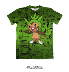 Camisa Exclusiva Chespin - Pokémon Mangá