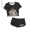 Kit Feminino Cropped + Short Eren Jaeger - Shingeki no Kyojin