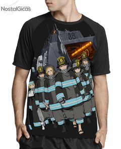 Camisa Raglan Fire Force Bombeiros