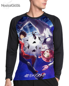 Camisa Manga Longa Raglan Astra Lost in Space Estampa Total