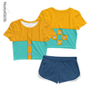 Kit Feminino Cropped + Short Uniforme King