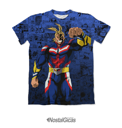 Camisa Exclusiva All Might - Super Hero Mangá - Blue