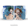 Caneca Midoriya Izuku e Ochaco Uraraka - Boku no Hero Academia