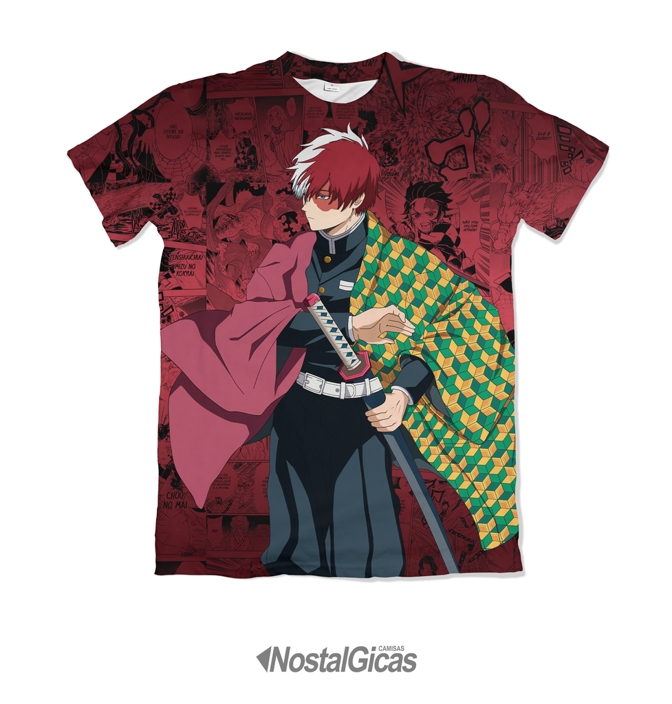 Camisa Exclusiva Shoto Todoroki - Demon Slayer Mangá