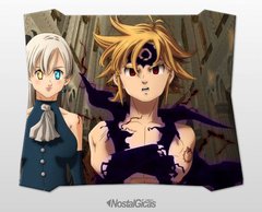 Mouse Pad Gamer Meliodas e Elizabeth Nanatsu No Taizai MOD.2