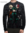 Camisa Manga Longa Trio Boku no Hero Academia - Traje Furtivo Mangá