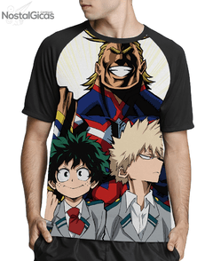 Camisa Raglan Prodígios Boku No Hero