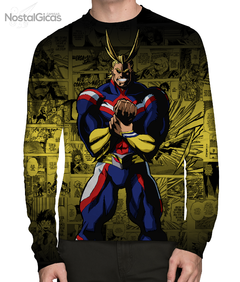 Camisa Manga Longa All Might Mangá