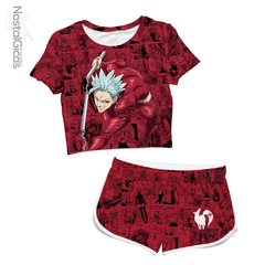 Kit Feminino Cropped + Short Ban - Nanatsu no Taizai