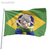 Bandeira do Brasil - Demon Slayer - Inosuke Hashibira