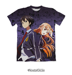 Camisa Exclusiva Kirito e Asuna Mangá - School