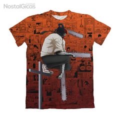 Camisa Exclusiva Chainsaw Man Mangá - Red