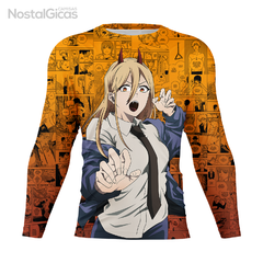 Camisa Manga Longa Power Mangá - Orange