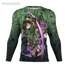 Camisa Manga Longa Levi Ackerman Mangá - Green