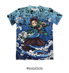 Camisa Exclusiva Tanjiro Kamado Mangá - Water Breathing