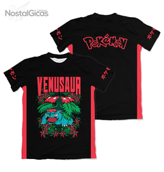 Camisa Venusaur - Pokémon - Black Edition